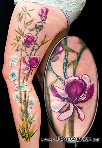 #RATTATTOO #rattattoofreiburg #tattoostudiofreiburg #tattoostudio #freiburg #tattoofreiburg #freiburgtattoo #tattoobilder #tattoopics #tattoogalerie #Blumentattoo #flowertattoo #magnolia #tattoo #ginko #tattoos #bamboo #legtattoo #Bambustattoo #colortattoo #ink #tätowierung #tätowierer #tattooartist #tattoodesign #custom #design #tattooart #inkart #bodyart www.rattattoo.ink